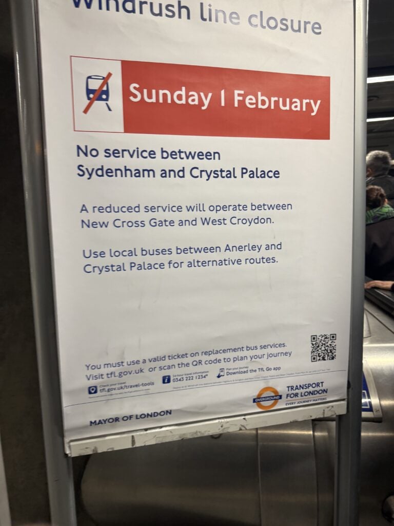 Major London Transport Disruption Expected This Weekend