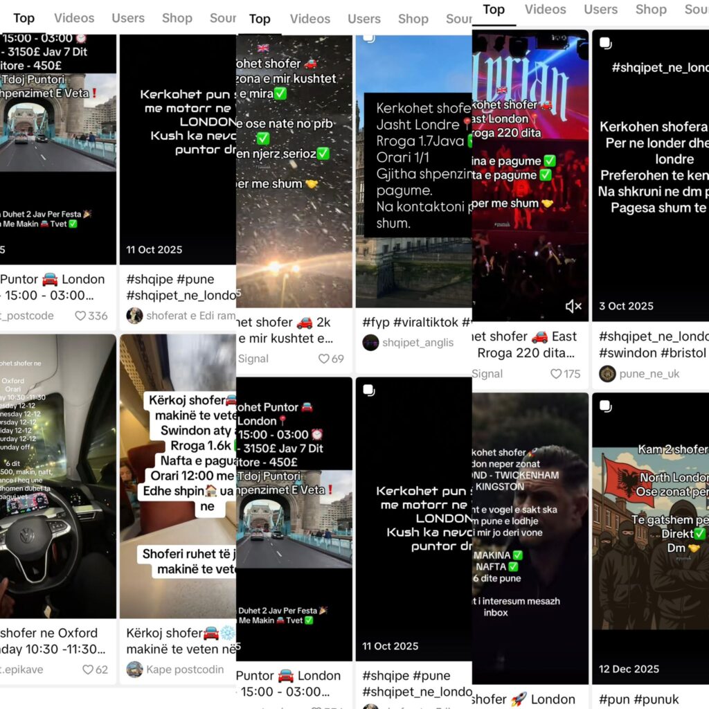 Albanian Drug Gangs Recruit Drivers on TikTok in Open Job Adverts