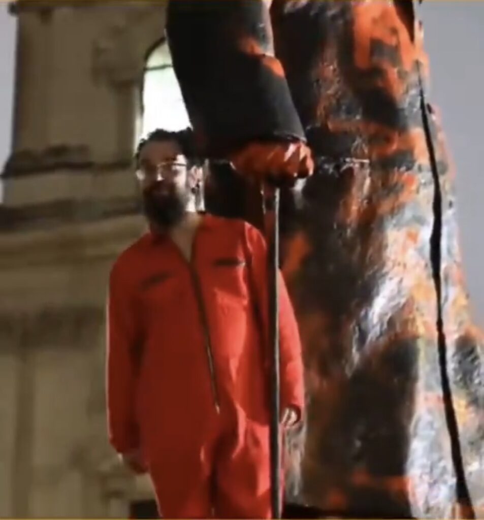 Man Charged And Remanded After Graffiti Sprayed On Winston Churchill Statue In Parliament Square